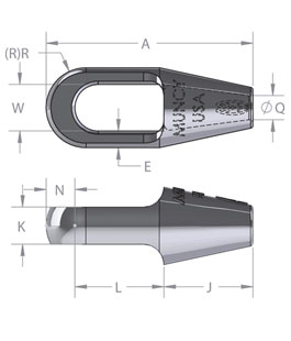 Muncy™ Closed Rope Spelter Sockets